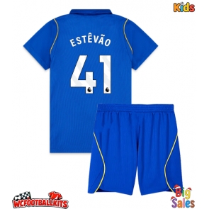Chelsea Estevao Willian #41 Replica Home Stadium Kit for Kids 2026-27 Short Sleeve (+ pants)